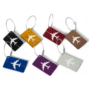 Promotion Custom Gift Aluminum Airplane Luggage Tag for Wholesale