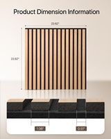 Prix d'usine en Chine Panneaux muraux en bois Décoration intérieure de la maison Panneaux acoustiques muraux en lattes de bois plaqué chêne pour home cinéma