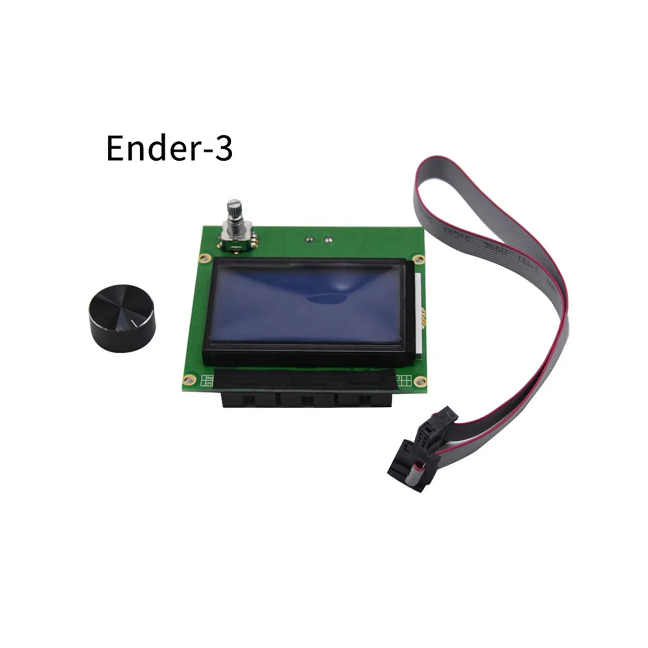 Ender 3 12864 LCD Screen Display with Cable Knob Screen Display Smart Control Panel for Ender 3/CR-10 3D Printer