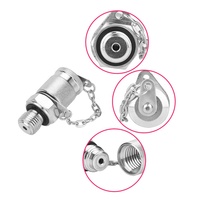 Raccords rapides hydrauliques en acier au carbone, nouveau filetage NPT/BSP de 1/4 pouce, surveille avec précision la pression de l'huile pour un fonctionnement stable