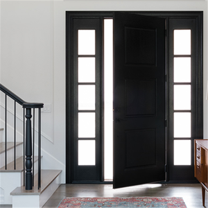 DAIYA Fancy Plywood Oak <strong>Veneer</strong> Interior Flush Wood Solid Wooden <strong>Door</strong> with Groove - Product Image 3