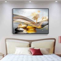 Vente en gros de décoration de restaurant géométrie horizontale moderne luxe boîte électrique obstruction couvercle de compteur électrique peinture décorative