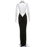Mini-robe licou personnalisée à imprimé léopard, dos nu en V profond, combinaison à volants, OEM/ODM disponible, faible MOQ