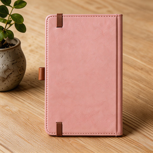 Carnet personnalisable en cuir PU <span class=keywords><strong>rose</strong></span> à motif floral <span class=keywords><strong>mandala</strong></span>, couverture rigide avec élastique, idéal pour un cadeau - Product Image 4