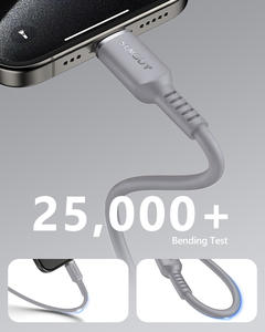 Cable USB C SUNGUY de 100W 5A, Cable de Carga Rápida, Cable de Datos de Silicona Ecológico para Teléfono Móvil, Éxito en Tiktok - Product Image 4