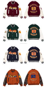 مخصص الرجال البيسبول جيرسي الشارع الشهير اسكواش سترة واقية من الجلد سترة بومبر مع الرياضة ليترمان أوم الخدمة المتاحة - Product Image 3