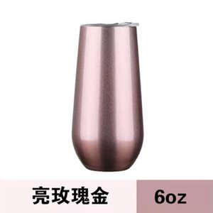 زجاج على شكل 6 أونصات يحافظ على برودة كوب بطن كبير من الفولاذ المقاوم للصدأ - Product Image 3