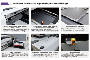 Imprimante à jet d'encre automatique à grande vitesse Mootoom modèle R3300 3,3 m quatre/six couleurs avec encre haute visibilité pour plaques en cuir/verre/PVC, aérographe - Product Image 2