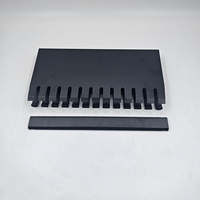 Panneau de gestion de câbles métallique horizontal de 19 pouces avec boîte de rangement, organisateur de câbles à 12 fentes pour montage en rack