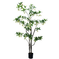 Arbre Banyan Artificiel Haut de Gamme en PVC Effet Pierre Aquatique pour Halls d'Hôtels, Hébergements de Charme, Salons de Thé et Façades de Magasins