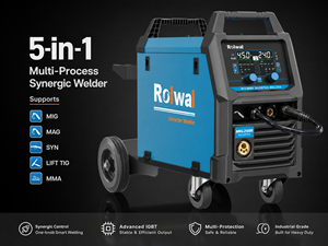 Nouvelle machine à souder à l'arc <span class=keywords><strong>MIG</strong></span>/MAG/MMA/ARC ROLWAL 4-en-1 avec écran LCD avancé, inverseur DC, 250/315A, diamètre du fil de 0,8-1,2 mm - Product Image 1