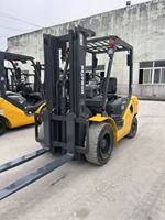 Chariot élévateur diesel Komatsu FD30 de 3 tonnes d'occasion en bon état, chariot élévateur japonais avec composants moteur et boîte de vitesses