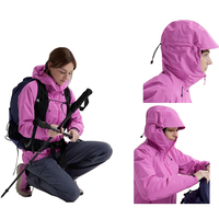Veste coupe-vent imperméable d'extérieur pour hommes, avec fermeture à glissière imprimée, imperméable respirant 3L, grande taille, anti-poussière et anti-rétrécissement, tissé