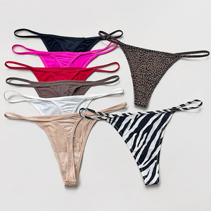 Slip perizoma sexy da donna in seta ghiaccio, perizoma a T, mutandine <span class=keywords><strong>femminili</strong></span> confortevoli, lingerie intima 0726 - Product Image 2