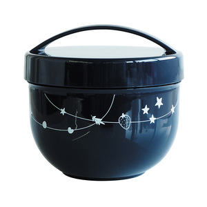Round Handle Children's <b>Lunch</b> <b>Box</b> Plastic Bento <b>Box</b> Double Layer Salad Container For Kids - Product Image 2