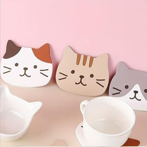 Couvre-tasses en silicone pour chats, couvercles en caoutchouc de silicone de qualité alimentaire, anti-poussière, hermétiques, personnalisables OEM - Product Image 1