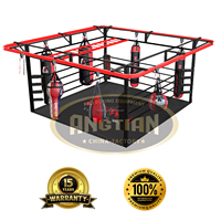 ANGTIAN vente en gros d'équipement de boxe rail multifonctionnel sacs lourds cage mma ring de boxe avec panneau
