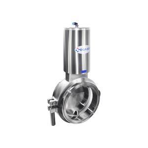 DONJOY Sanitary Stainless Steel 316L 2.5'' DN65 Pneumatic Powder Butterfly Valve for Powder <strong>Capsule</strong> Chemical Beverage - Product Image 1