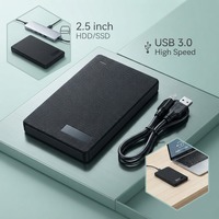 Boîtier externe pour disque dur SSD de 2,5 pouces, support SSD, capacité 4 To, finition mate, 7-9,5 mm, pour fichiers CAD, pour stockage d'entreprise