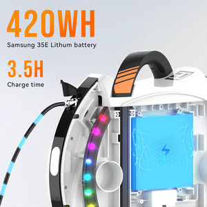 Nouveaux modèles de monocycles électriques faciles à utiliser 14D Pro KINGSONG <span class=keywords><strong>25</strong></span> Miles Véhicule électrique personnel léger et portable à une roue - Product Image 5