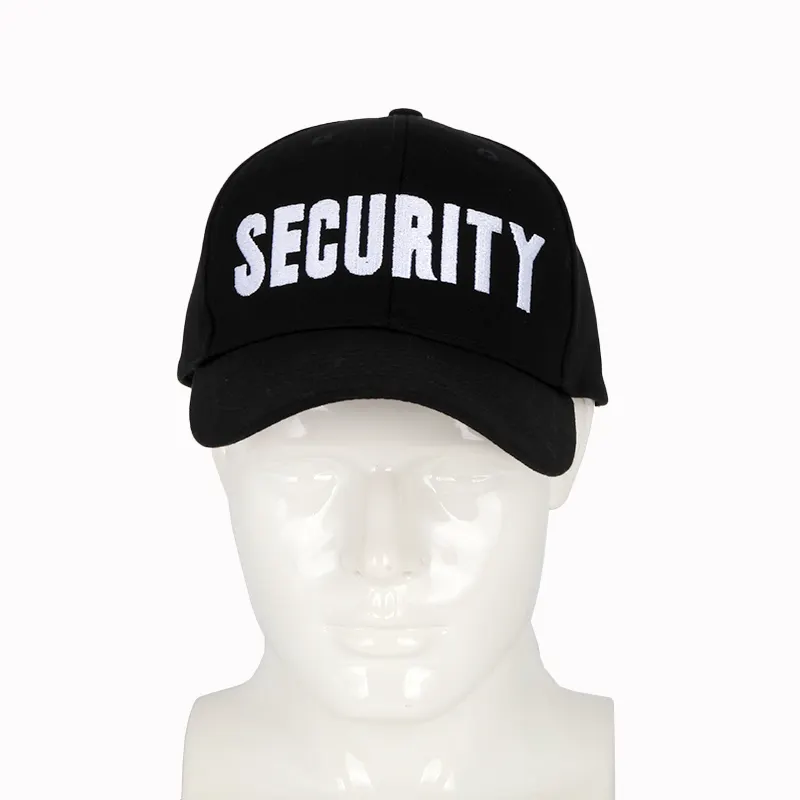 Venta caliente 100% Sarga de algodón Personalización Estilo de béisbol Hombres Super Gorras Sombrero con logotipo bordado Seguridad