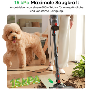 Aspirateur Cyclonique Léger 600W à Moteur Sans Balais, Portable, sur Batterie, pour Poils d'Animaux/<span class=keywords><strong>Tapis</strong></span>/Sols, Voiture et Maison - Product Image 3