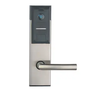 2023 new pattern Ic Card Hotel Fashion Key Safe Mortise Aluminium RFID Electronic Door Lock With Free Hotel smart lock