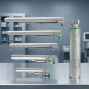 Set de Laringoscopio de Fibra Óptica Grip Surgical Miller, Instrumentos Manuales de Anestesia de Acero Inoxidable de Calidad Alemana, 5 Piezas, ORL - Product Image 3