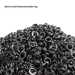 2 #-9 # Anillo <span class=keywords><strong>dividido</strong></span> pequeño de acero inoxidable de alta calidad Anillo <span class=keywords><strong>dividido</strong></span> negro Paquete a granel - Product Image 3