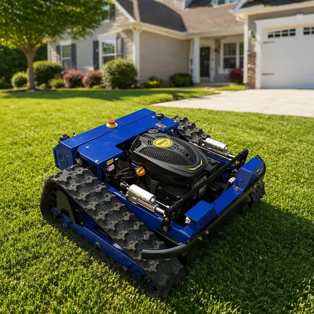 Hot Sale TIANKUN TK500 Petrol Lawn Mower 7.5HP 4-Stroke Engine Cordless Remote Control DIY for Garden Care