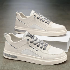 Zapatos Deportivos Ligeros Transpirables con Cordones de Malla Deportiva para Hombre, Blancos, Primavera 2025, Nuevo - Product Image 4