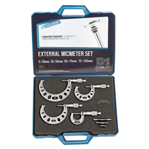 External Micrometer <b>Set</b> 0-25mm 25-50mm 50-75mm 75-100mm Precision Measurement <b>Tools</b> - Product Image 2