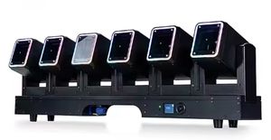 Luz de haz de 6 cabezales <span class=keywords><strong>Excalibur</strong></span> para interiores con luz de escenario LED giratoria RGBW de 6x60W para conciertos - Product Image 3