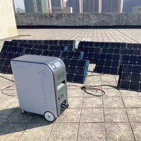 Onduleur à onde sinusoïdale pure intégré contrôleur solaire générateur de Lithium LiFePO4 2000W-6000W centrales électriques de surveillance à distance