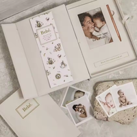 NOUVEAU livre de souvenirs personnalisé pour bébé livre de souvenirs pour bébé avec boîte pour cahiers de photos