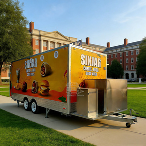 รถเข็นขายอาหารเคลื่อนที่สำหรับร้านกาแฟร้านกาแฟแคลิฟอร์เนียรถลาก2025 - Product Image 3