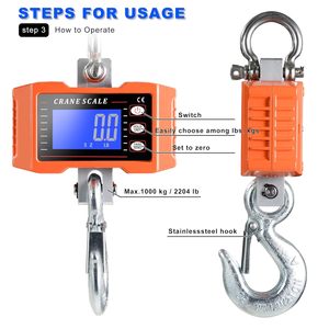 <strong>Electronic</strong> Industrial Hanging <strong>Scale</strong> <strong>OCS</strong> <strong>Digital</strong> <strong>Crane</strong> <strong>Scale</strong> 500 kg 1000 kg - Product Image 2