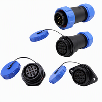 Connecteur Cylindrique Étanche IP68 SP2510 1211 pour l'Aviation, Prise et Fiche SP25-2/3/4/9/10/12B/19 Broches