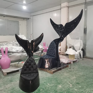 Silla <span class=keywords><strong>de</strong></span> lujo con diseño <span class=keywords><strong>de</strong></span> pulpo y cola <span class=keywords><strong>de</strong></span> <span class=keywords><strong>ballena</strong></span> negra, escultura artística nórdica <span class=keywords><strong>de</strong></span> fibra <span class=keywords><strong>de</strong></span> vidrio, estatua <span class=keywords><strong>de</strong></span> hipopótamo, taburete con diseño <span class=keywords><strong>de</strong></span> elefante - Product Image 1