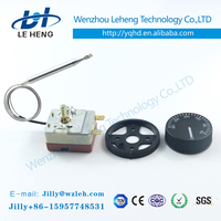 2026 50-450 ℃   Thermostat mécanique pour chauffage haute température, facile à régler et à installer, idéal pour armoire électrique