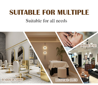 Nouveau lit de spa capillaire haut de gamme moderne pour hôtel et salon de beauté, avec système de circulation d'eau, chauffe-eau et intégration pour traitement capillaire et lavage de cheveux GRP