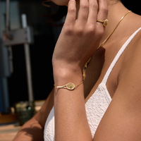 316L Edelstahl Tennisschläger Schmuckset, 18K Gold PVD Halskette Armband Ring, Zirkon Sportgeschenk für Frauen