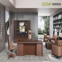 Bureau de direction moderne en bois sur mesure de luxe, design ergonomique réglable en hauteur, écologique, facile à assembler pour usage domestique et commercial