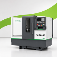 Tour CNC à banc incliné TCK36M, broche simple, commande GSK 3 axes, haute précision 0,008 mm, économie d'énergie, travail des métaux automatique, garantie 1 an