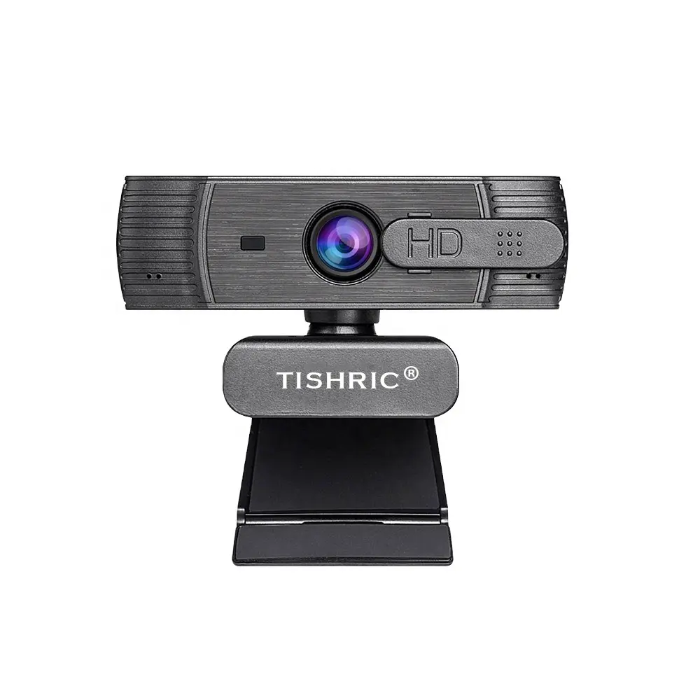 TISHRIC T200 กล้องเว็บพร้อมไมโครโฟนลดเสียงรบกวนเว็บแคม Full HD 1080p บันทึกวิดีโอเว็บแคมอัตโนมัติสําหรับแล็ปท็อปพีซี