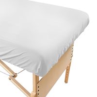 Ensembles de draps en poly-coton pour table de massage par Body Linen. -L'ensemble de 3 pièces comprend des draps plats et plats et une taie d'oreiller