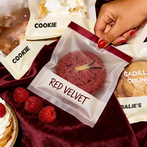 Custom Printed Design Logo Food Grade Baking Packaging <strong>Bread</strong> <strong>Bag</strong> Laminated Plastic Small Clear Heat Sealing Plastic Cookie <strong>Bag</strong> - Product Image 2
