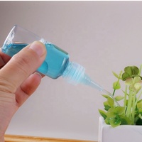 Empty 5ml to 500ml clear Plastic Hair Oil Squeeze Applicator Packaging Bottle With Twist-open Dispensing Cap