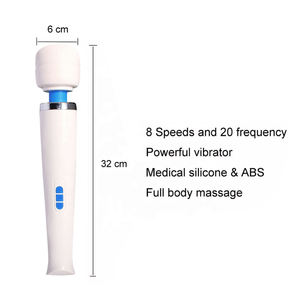 Venta al por mayor de vibradores de varita de batería de alta capacidad Super AV Varillas de masaje Stick para hombre mujer masturbadores de alta vibración masajeador - Product Image 2