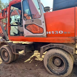 Excavatrice sur pneus d'occasion DOOSAN DH130W 13 tonnes, modèle 2015, moteur et boîte de vitesses inclus, rapport fourni - Product Image 6